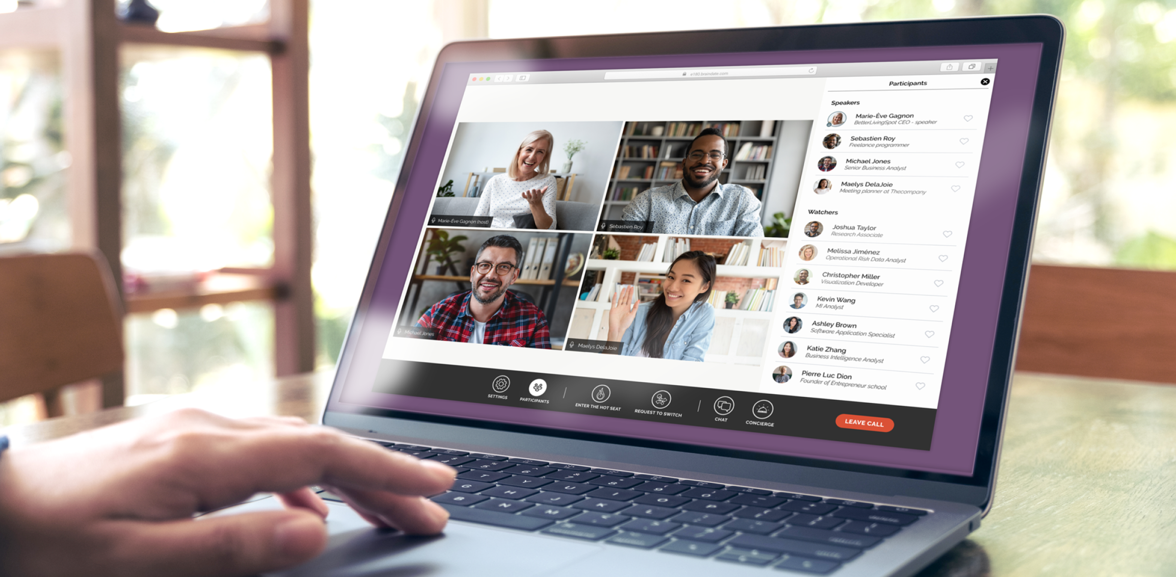 screenshot of Braindate