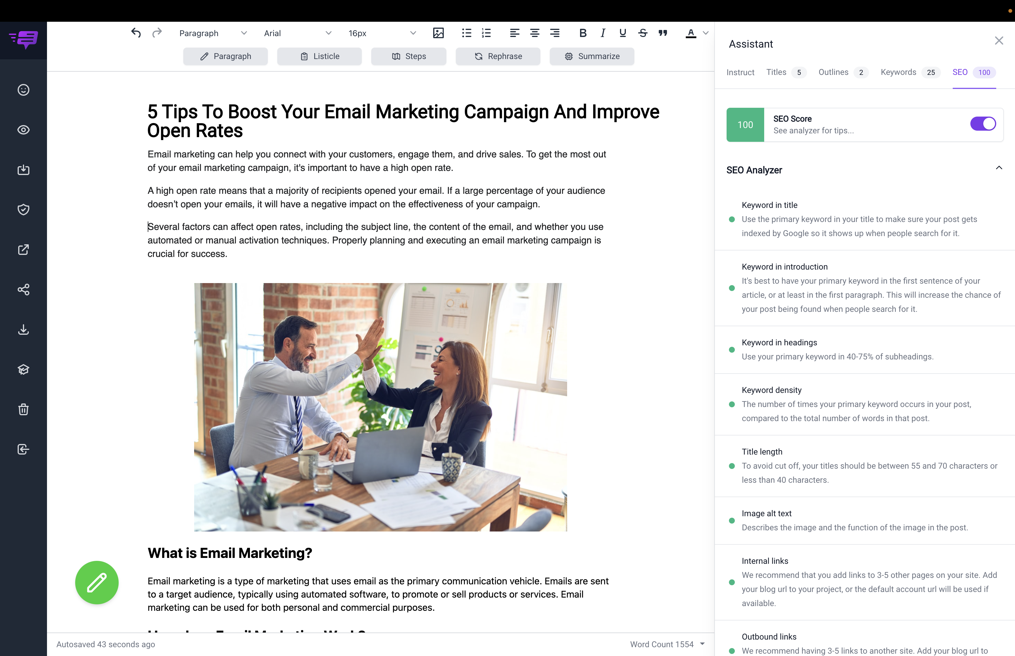 screenshot of Bramework