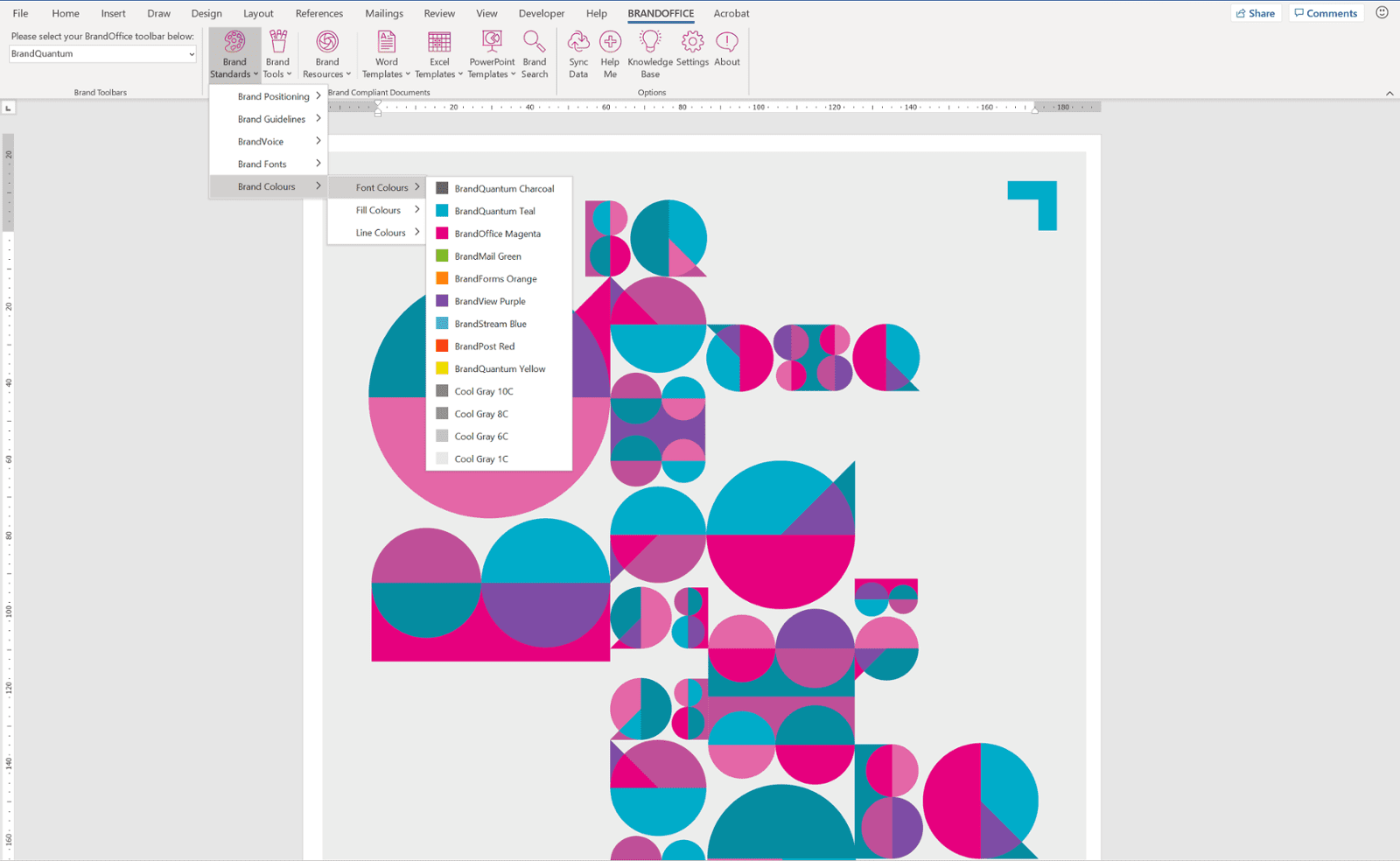 screenshot of BrandOffice