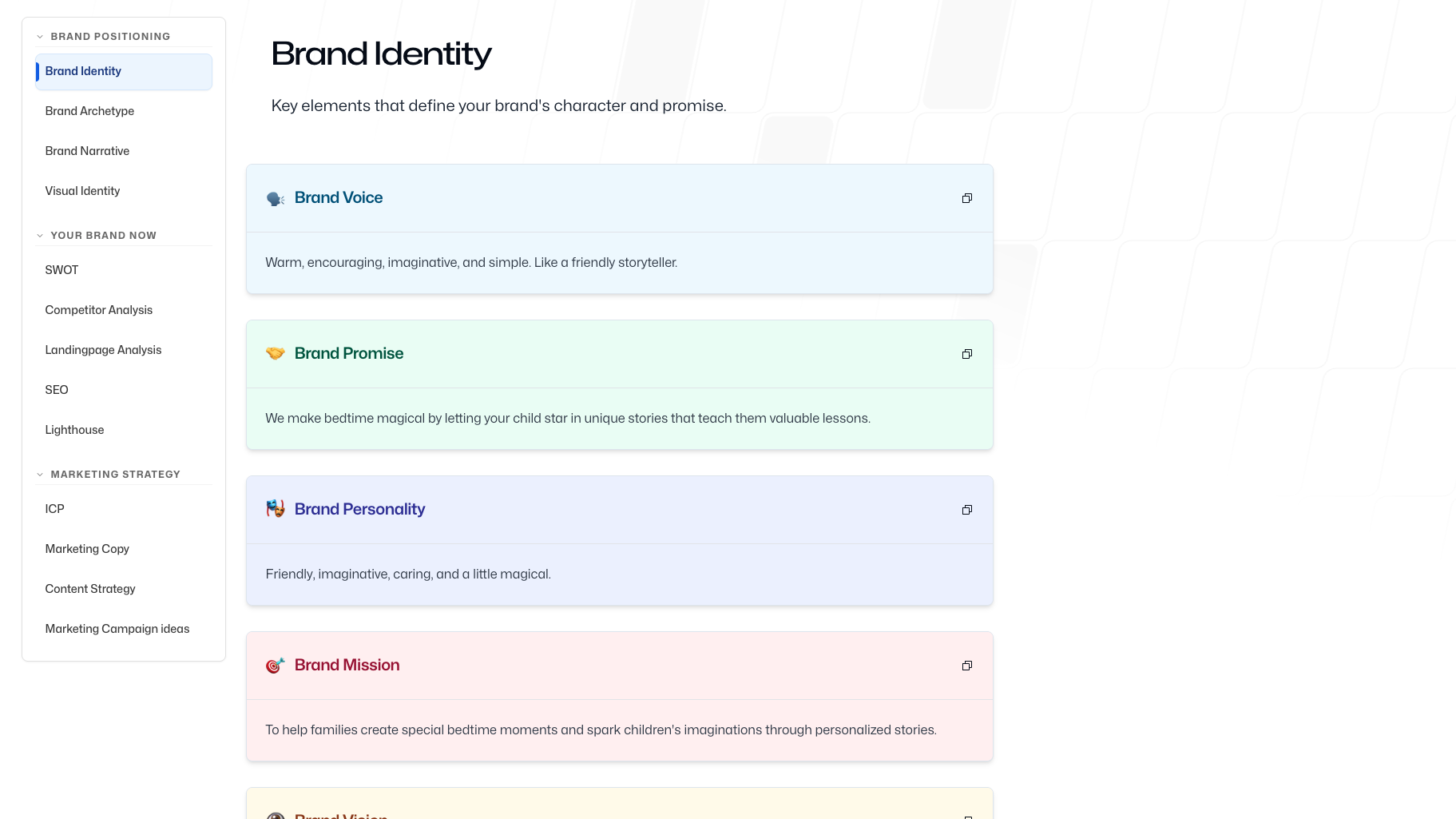 screenshot of Branding5