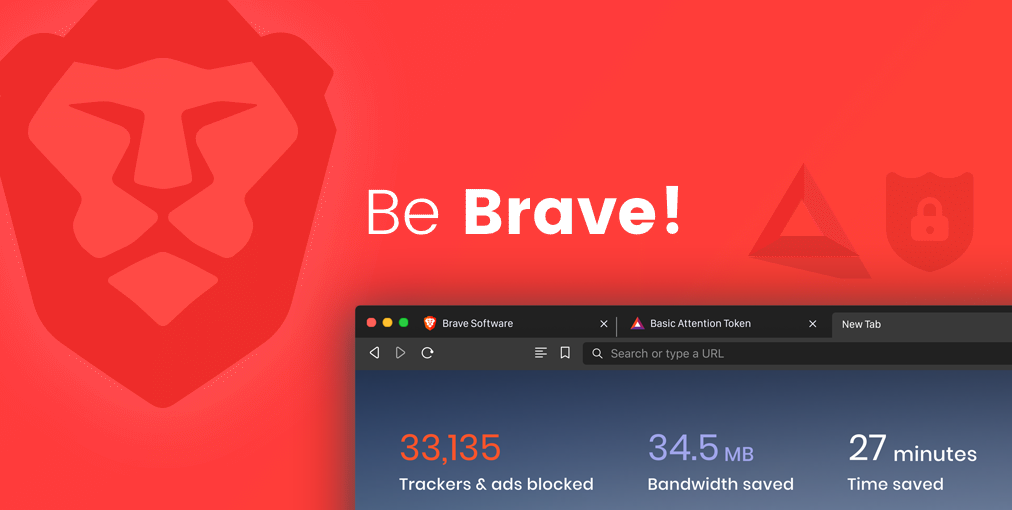 screenshot of Brave