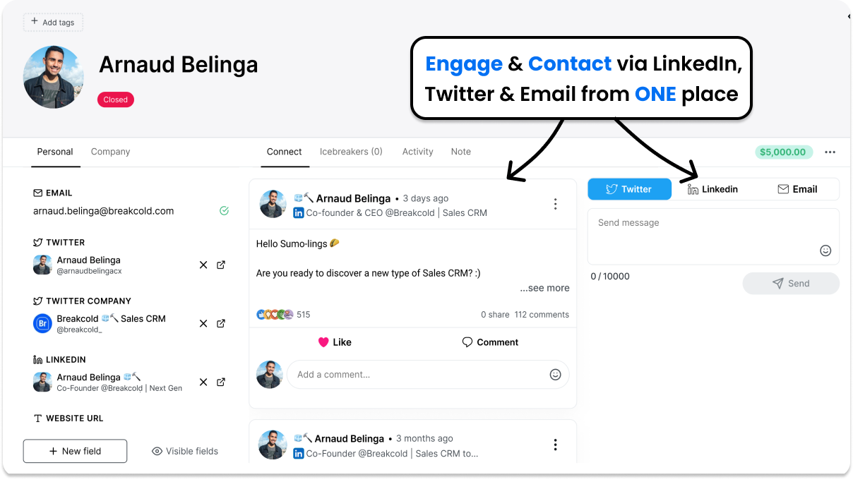 screenshot of Breakcold
