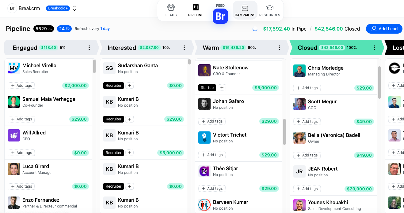 screenshot of Breakcold