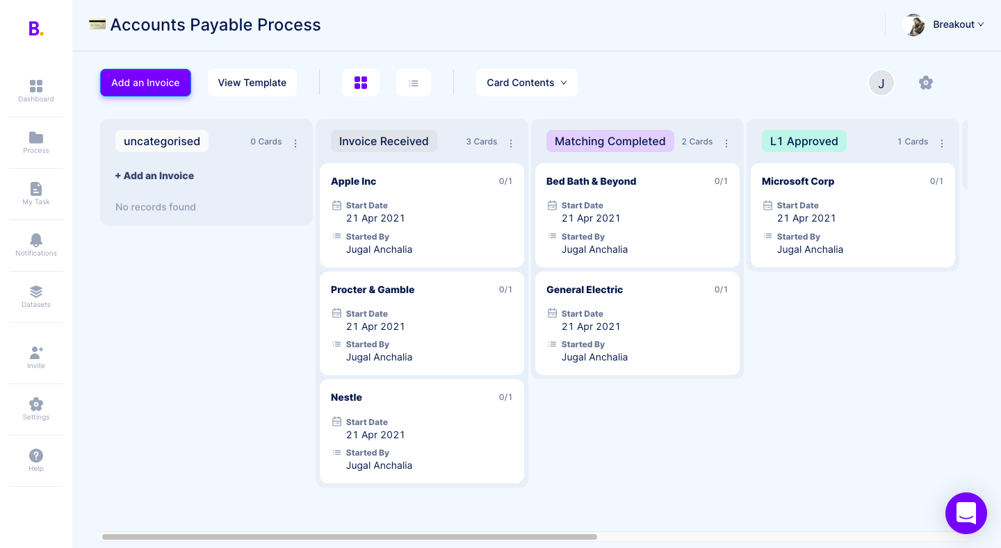 screenshot of Breakout
