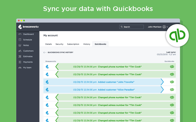 screenshot of Breezeworks