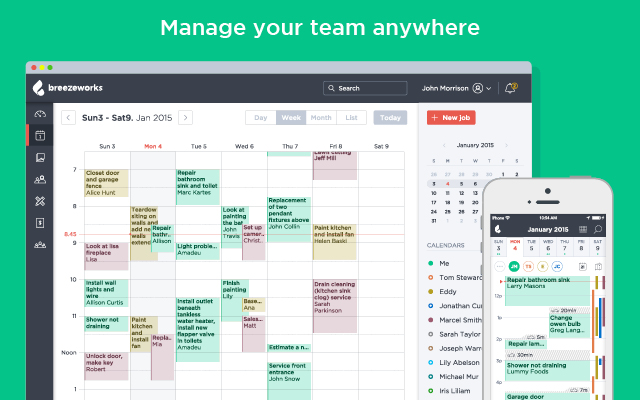 screenshot of Breezeworks