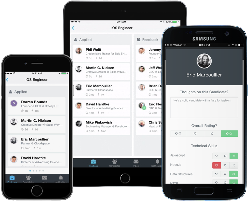 screenshot of Breezy