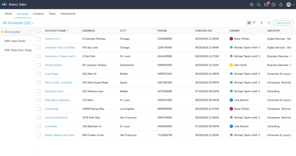 screenshot of Breezz