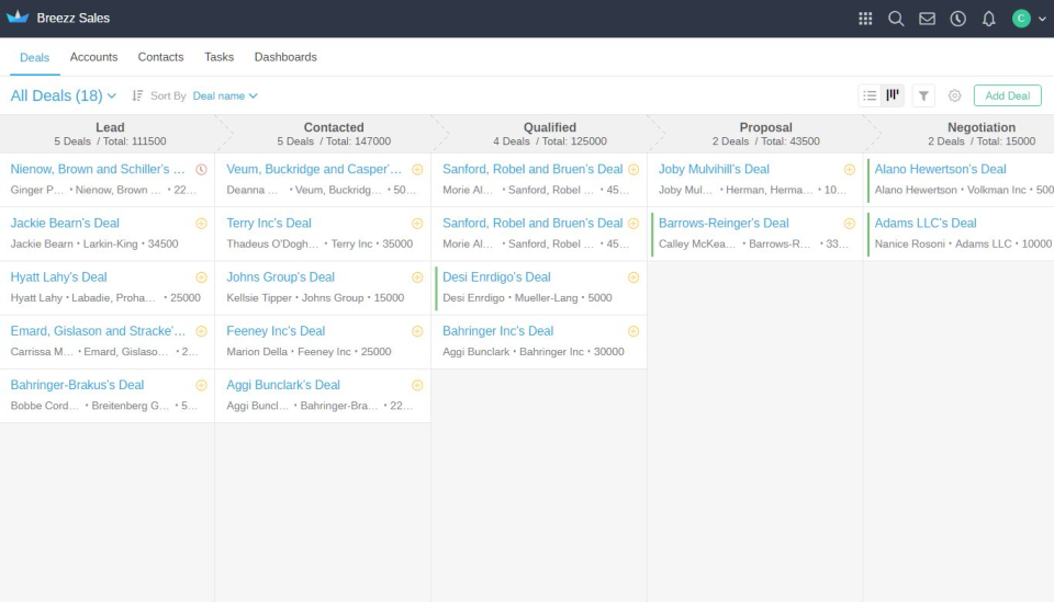 screenshot of Breezz