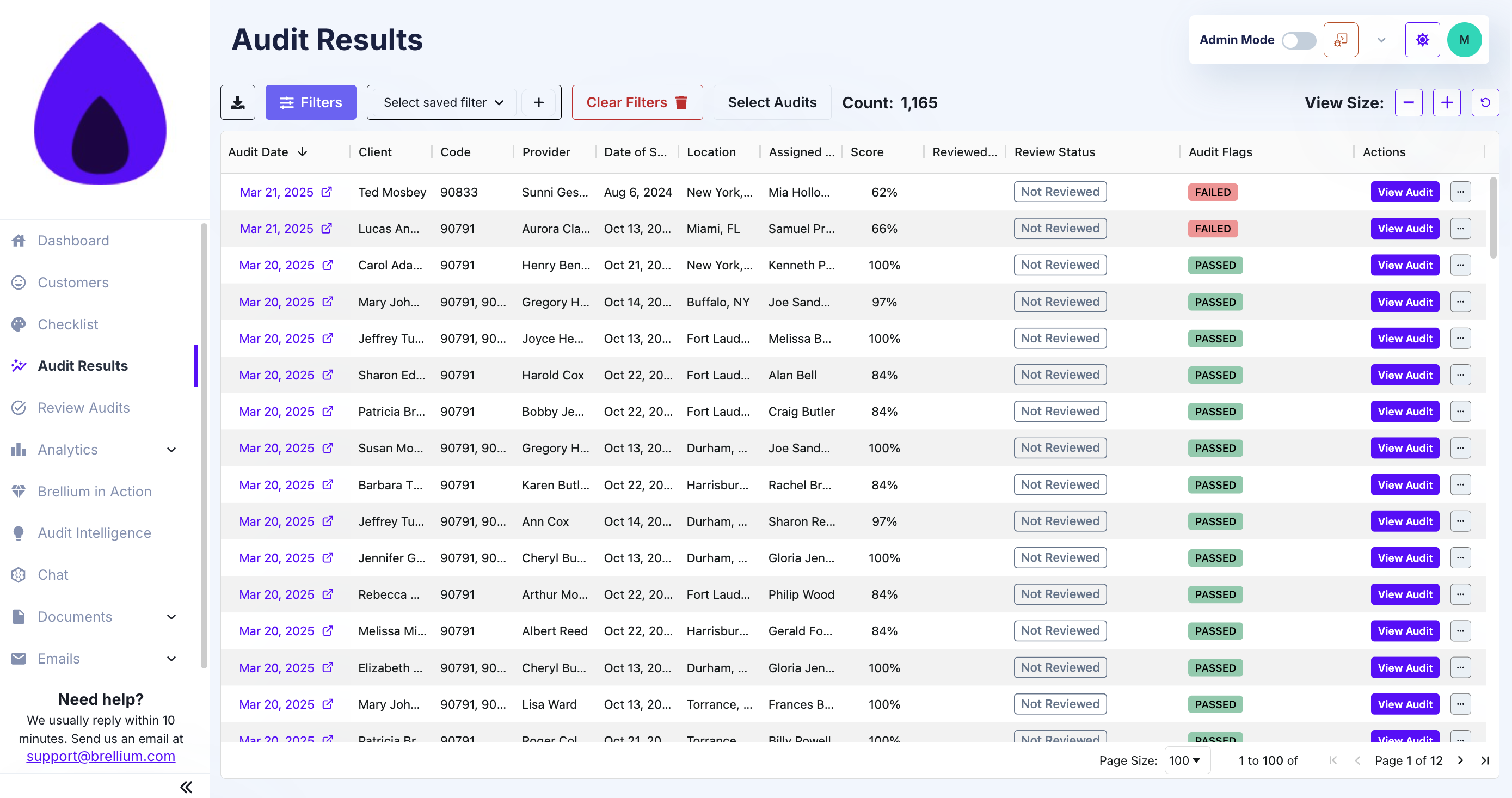 screenshot of Brellium