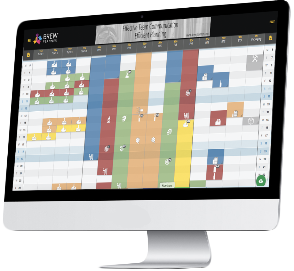 screenshot of BrewPlanner
