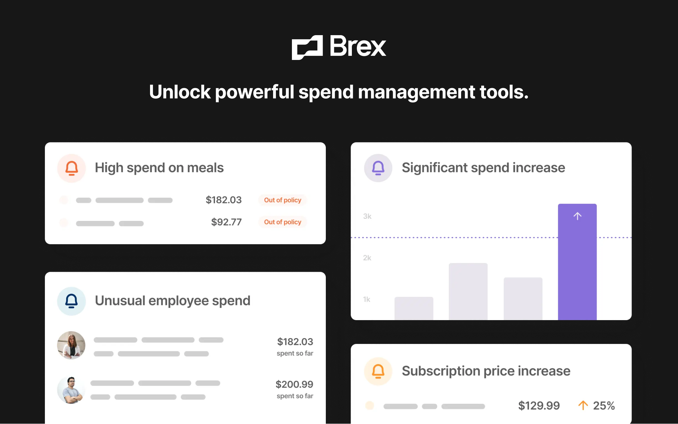 screenshot of Brex