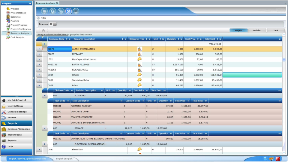 screenshot of BrickControl