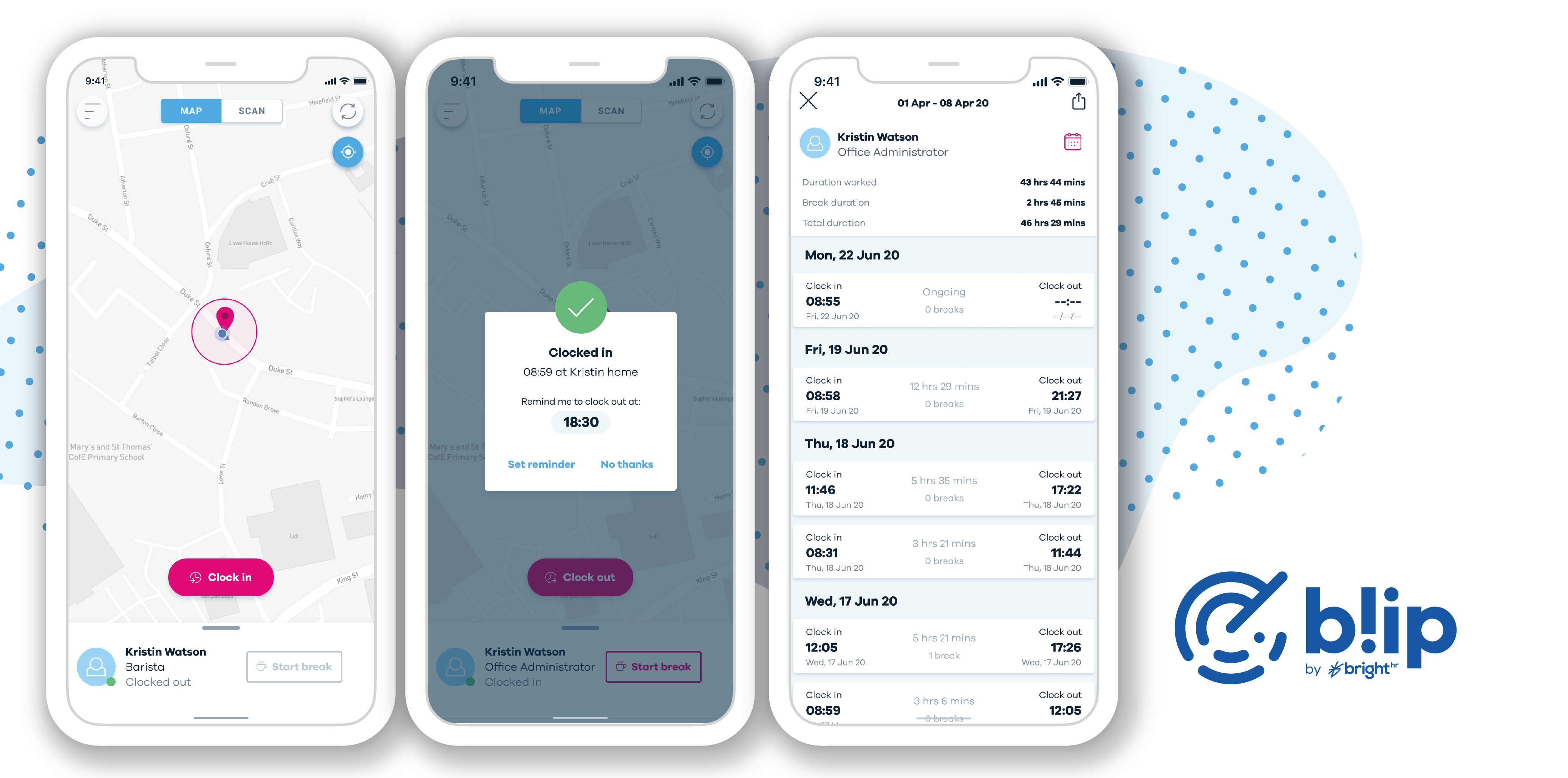 screenshot of BrightHR