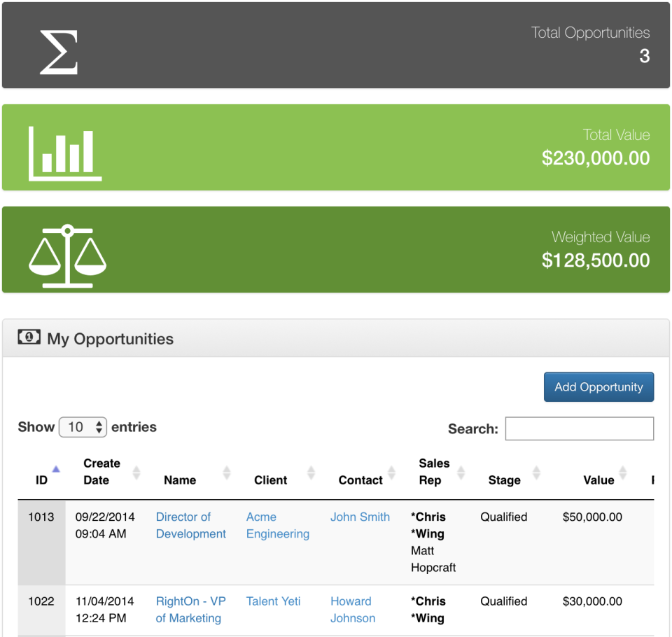 screenshot of BrightMove