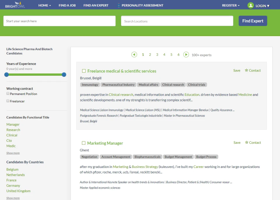 screenshot of BrightOwl