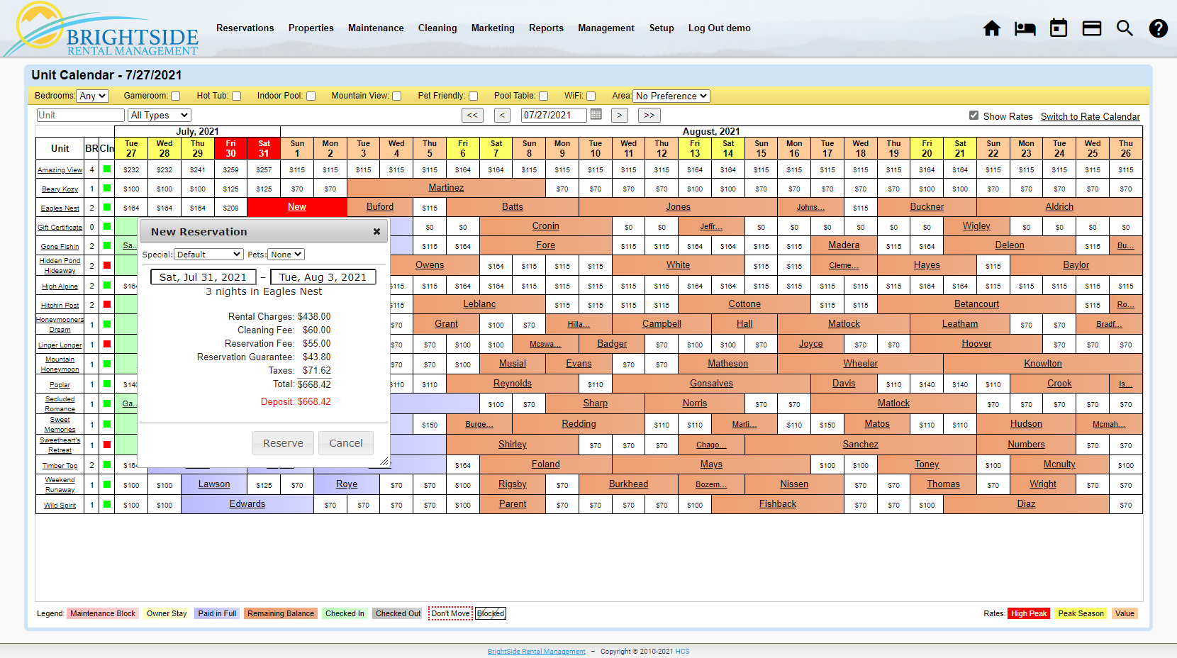 screenshot of BrightSide