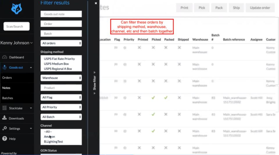 screenshot of Brightpearl