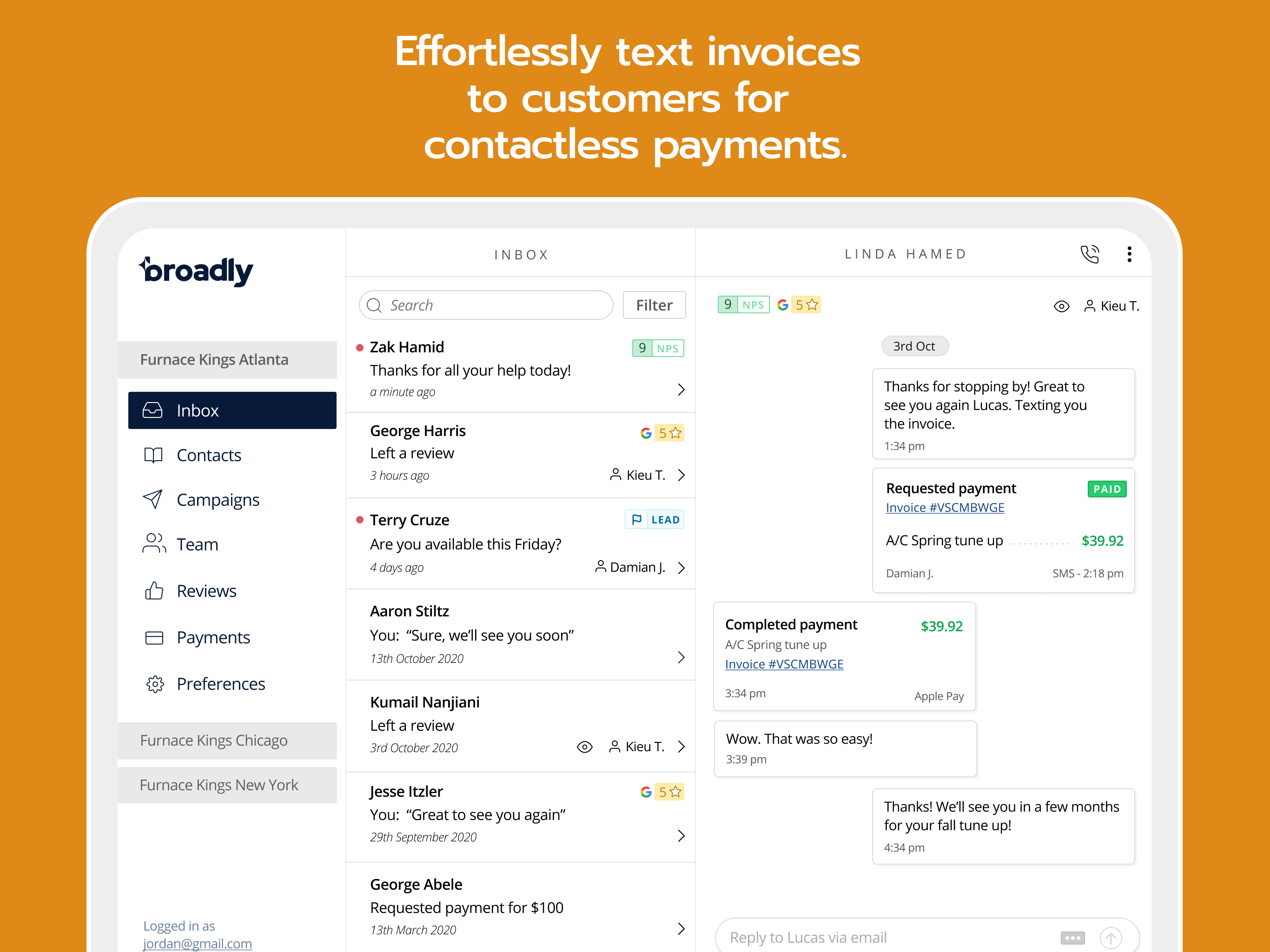 screenshot of Broadly