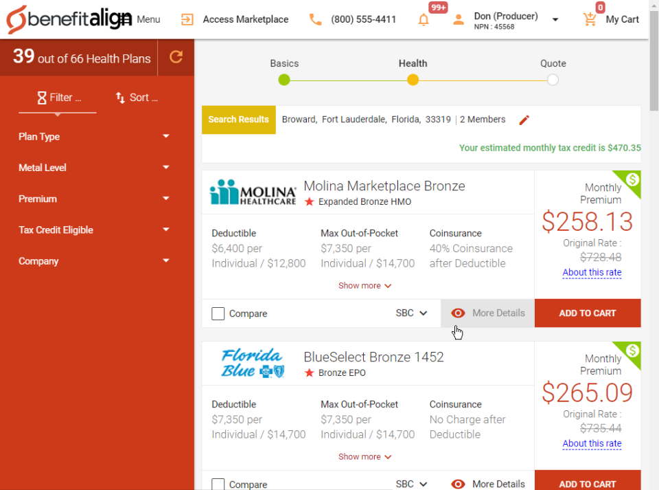 screenshot of BrokerEngage