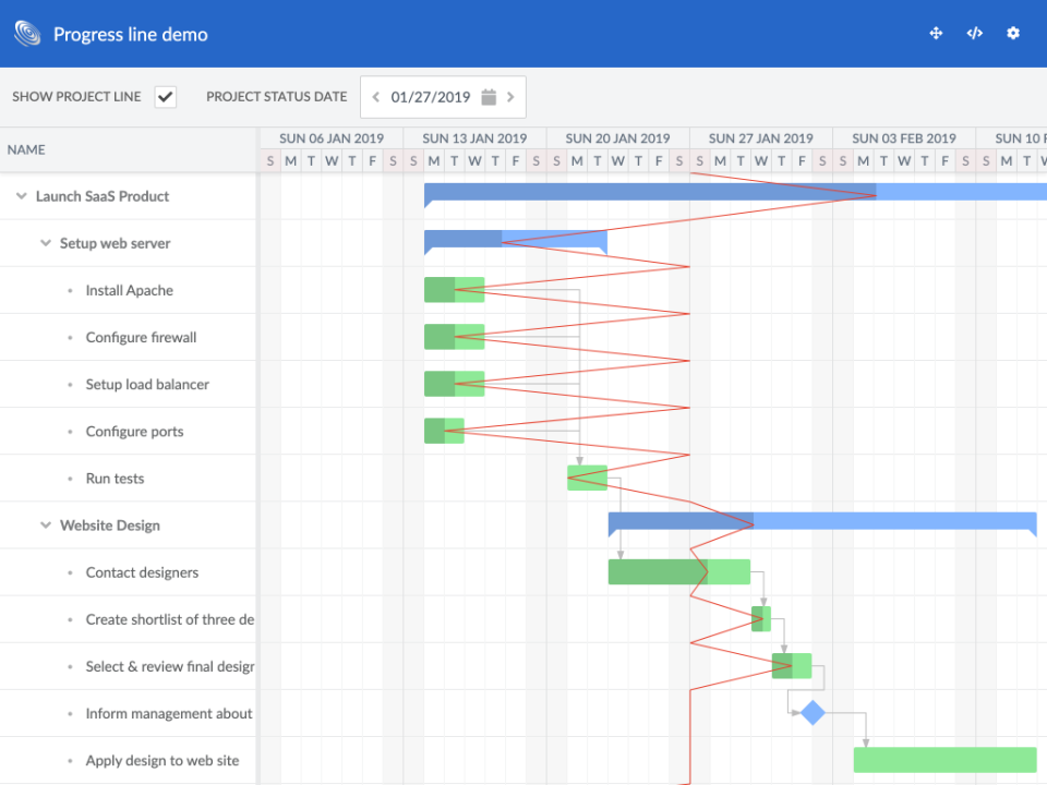 screenshot of Bryntum