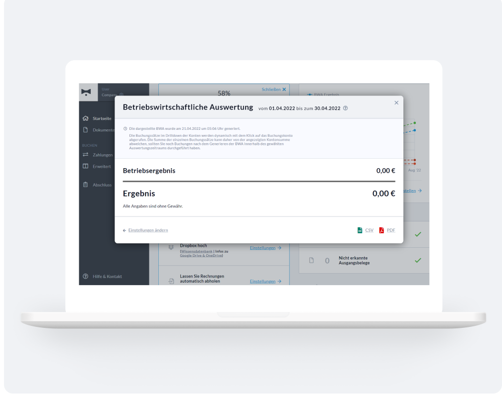 screenshot of BuchhaltungsButler