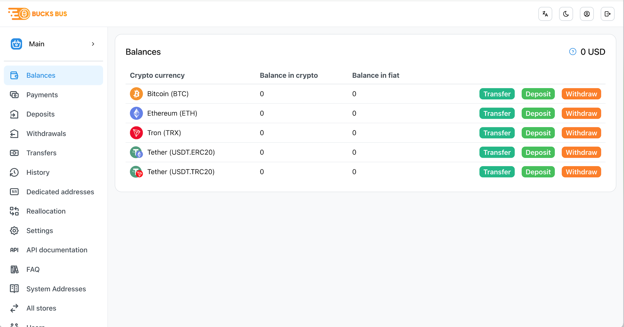 screenshot of BucksBus