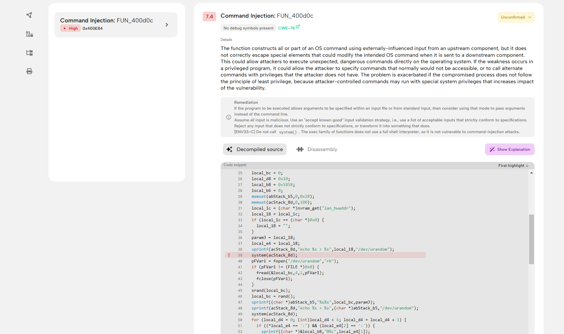 screenshot of BugProve
