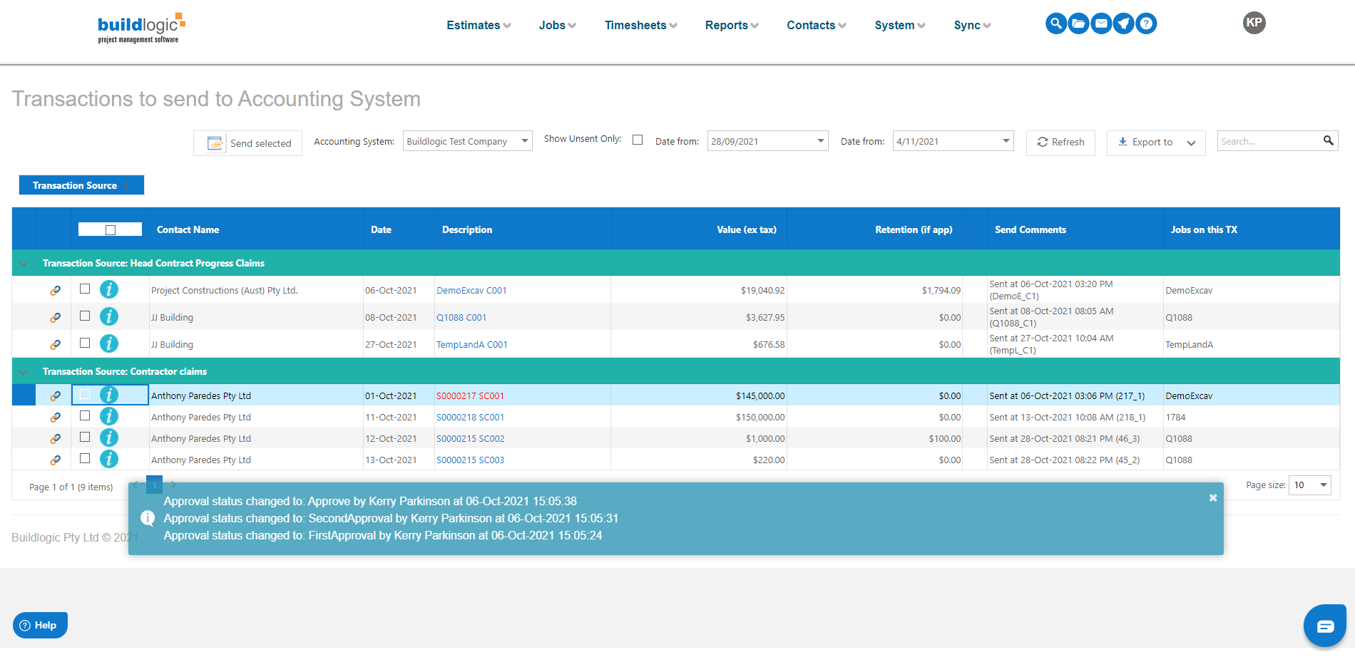 screenshot of BuildLogic