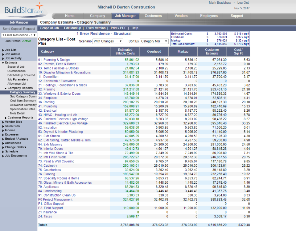 screenshot of BuildStar