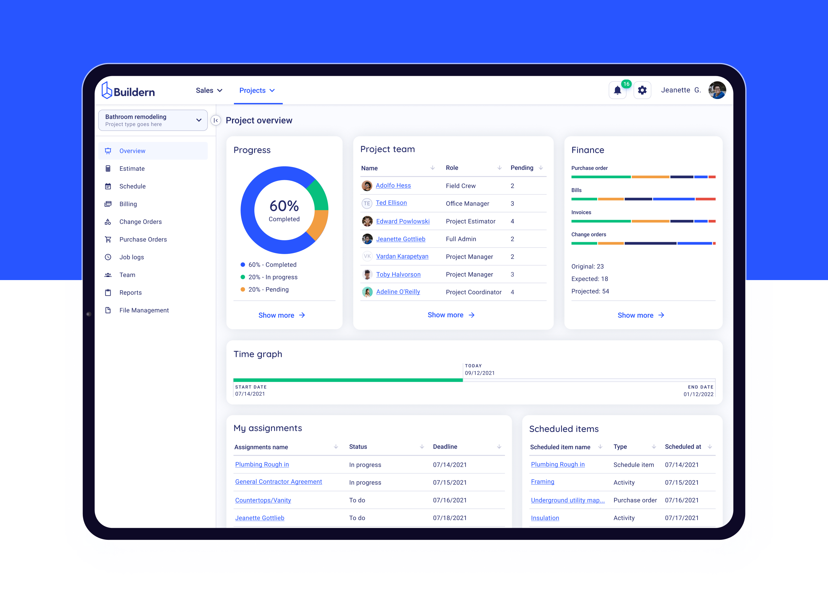 screenshot of Buildern