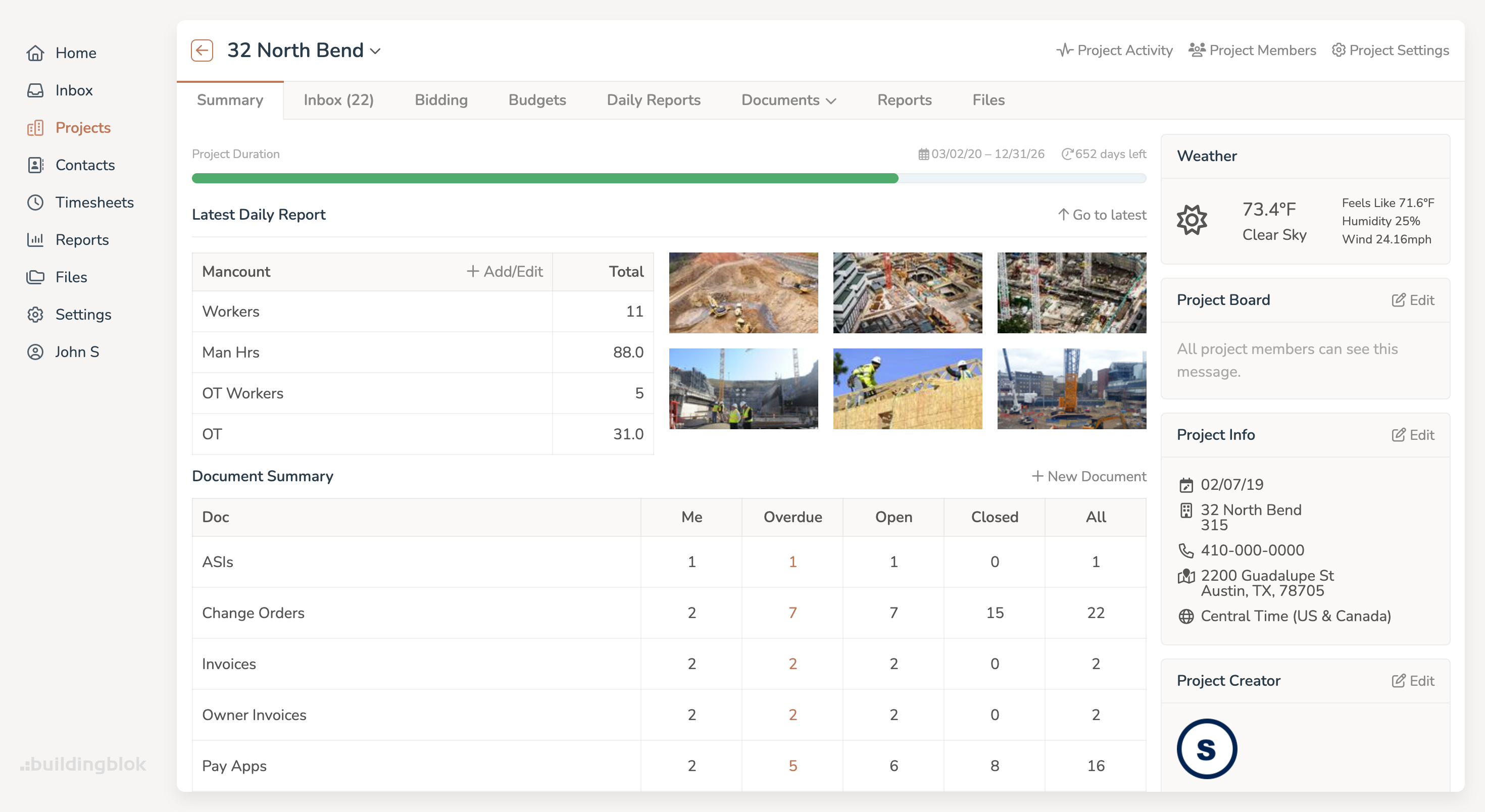 screenshot of BuildingBlok