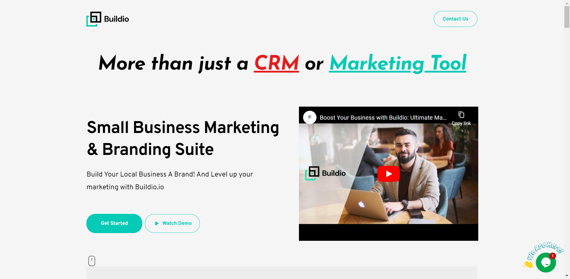 screenshot of Buildio