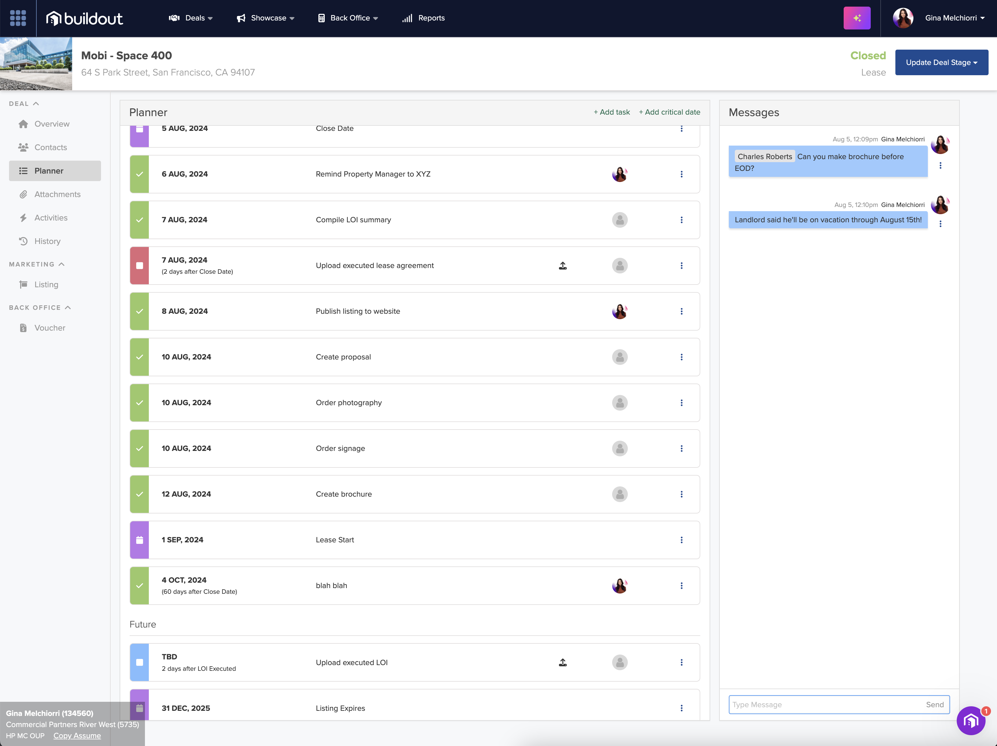 screenshot of Buildout