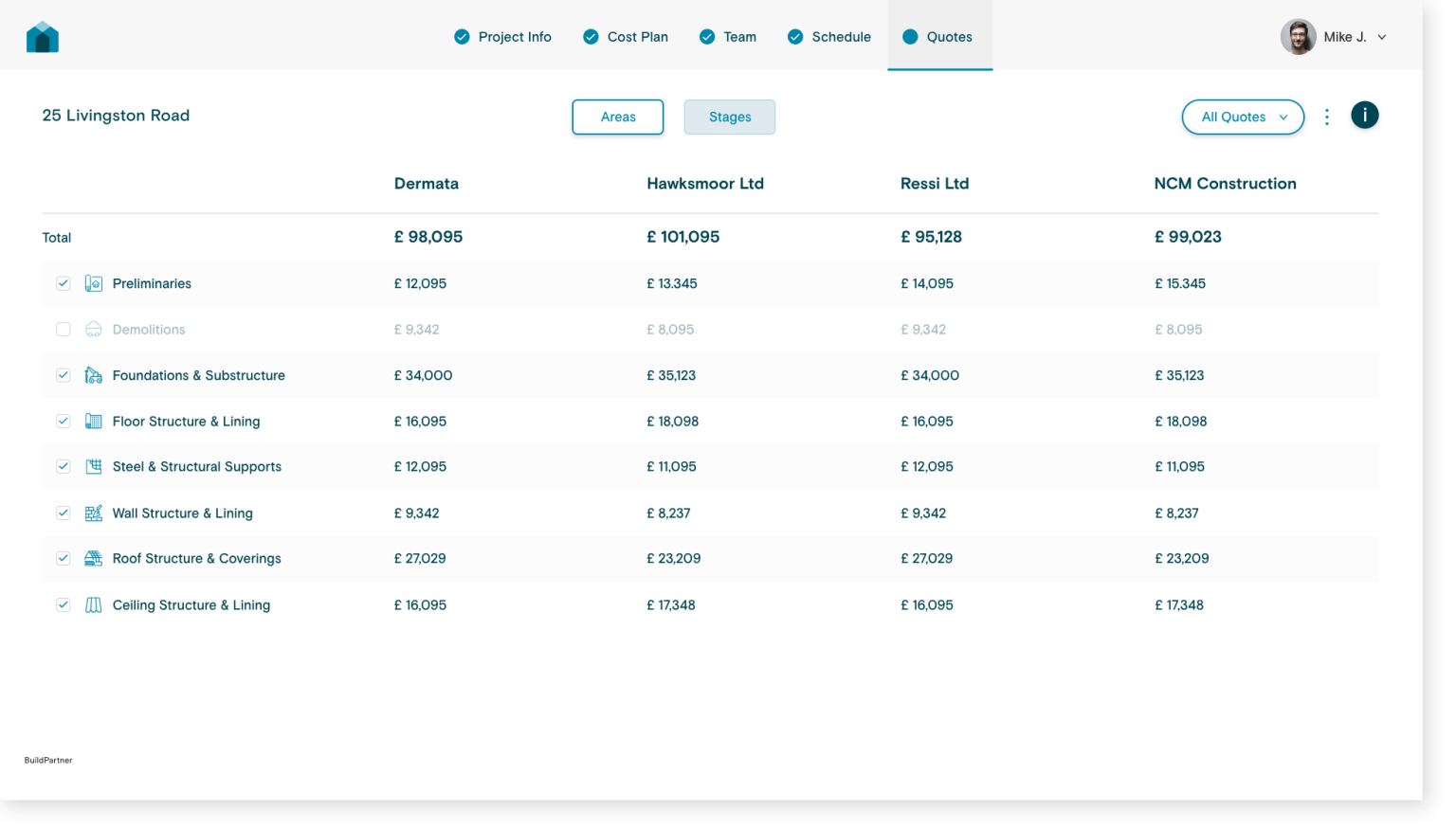 screenshot of Buildpartner