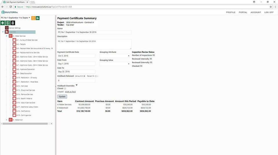 screenshot of Builterra