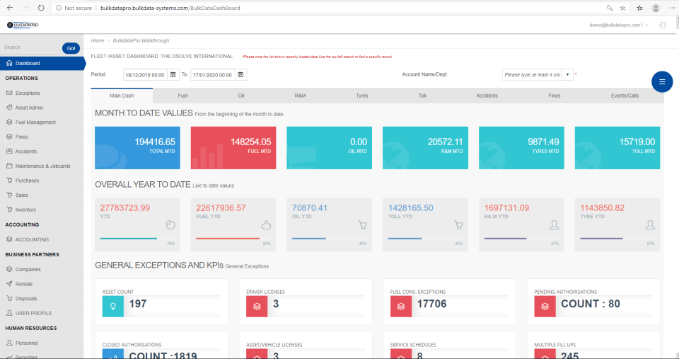 screenshot of BulkdataPro
