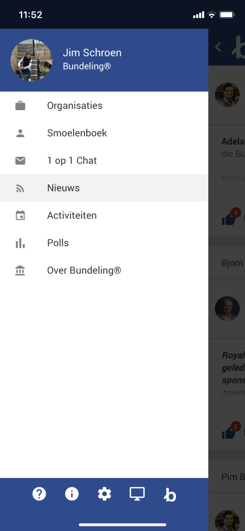 screenshot of Bundeling