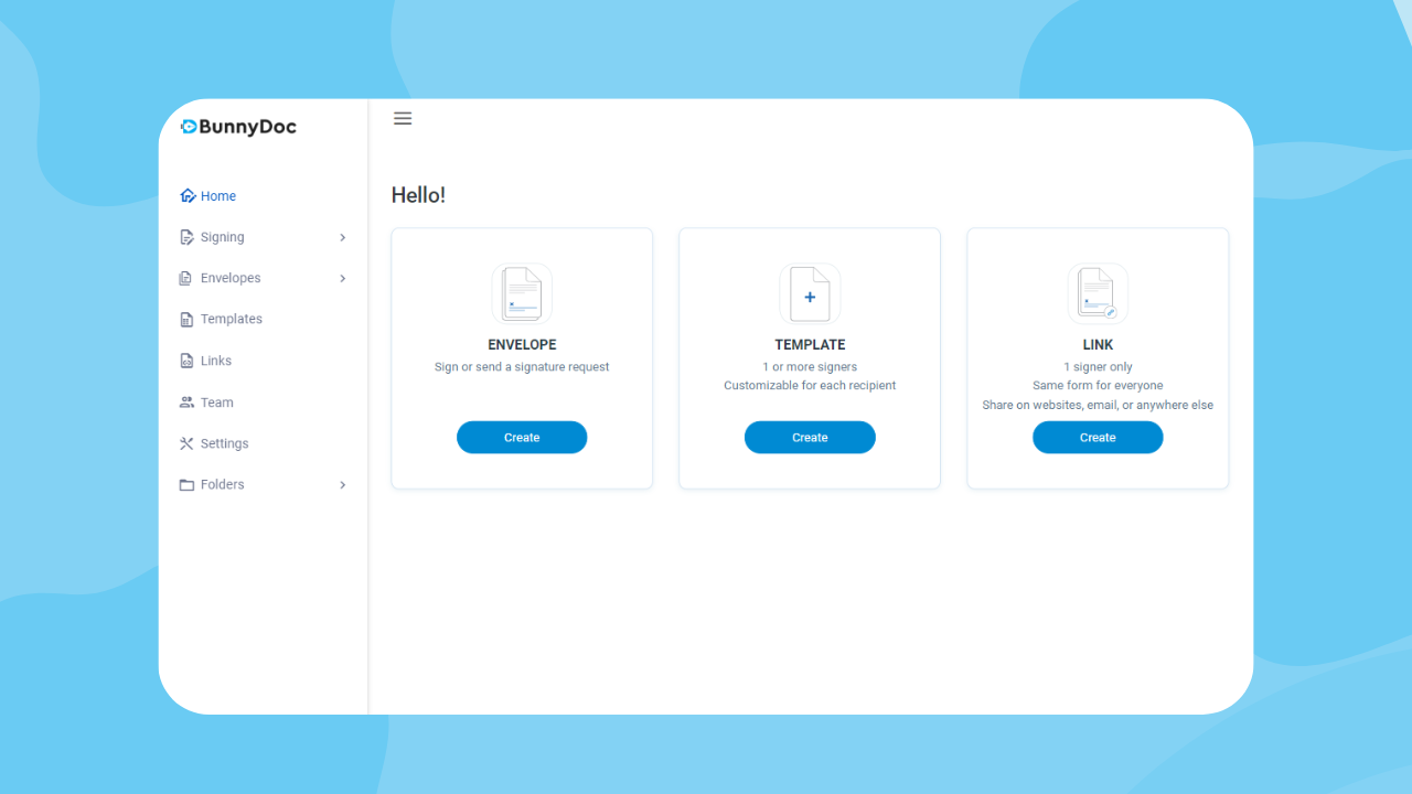 screenshot of BunnyDoc