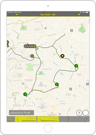screenshot of BusWhere