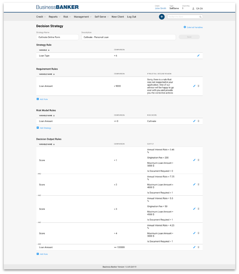 screenshot of BusinessBANKER