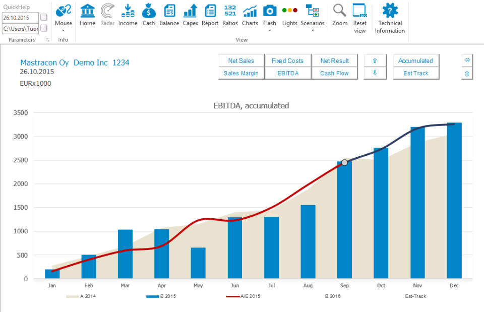 screenshot of BusinessRadar