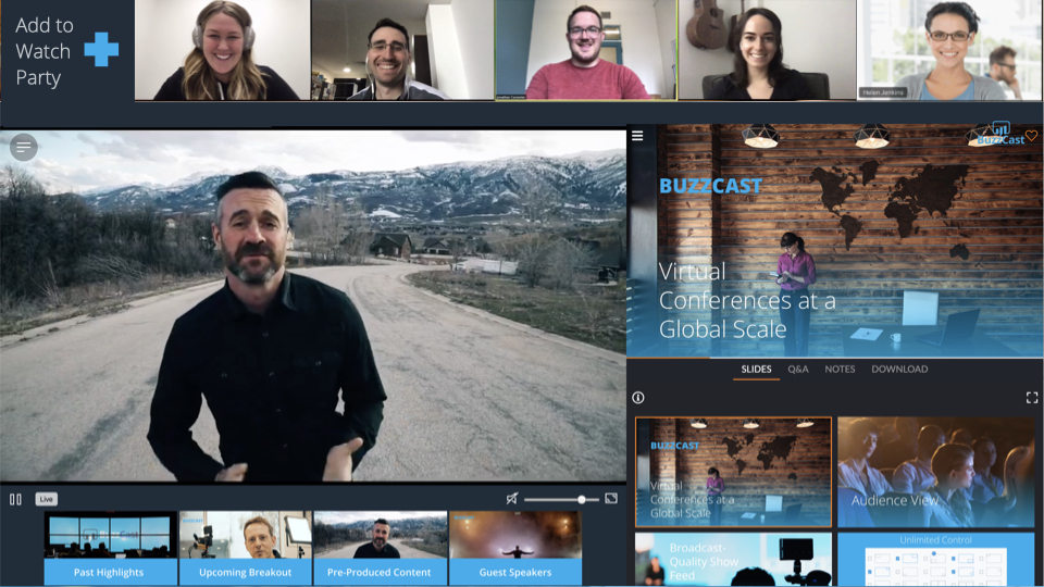 screenshot of BuzzCast