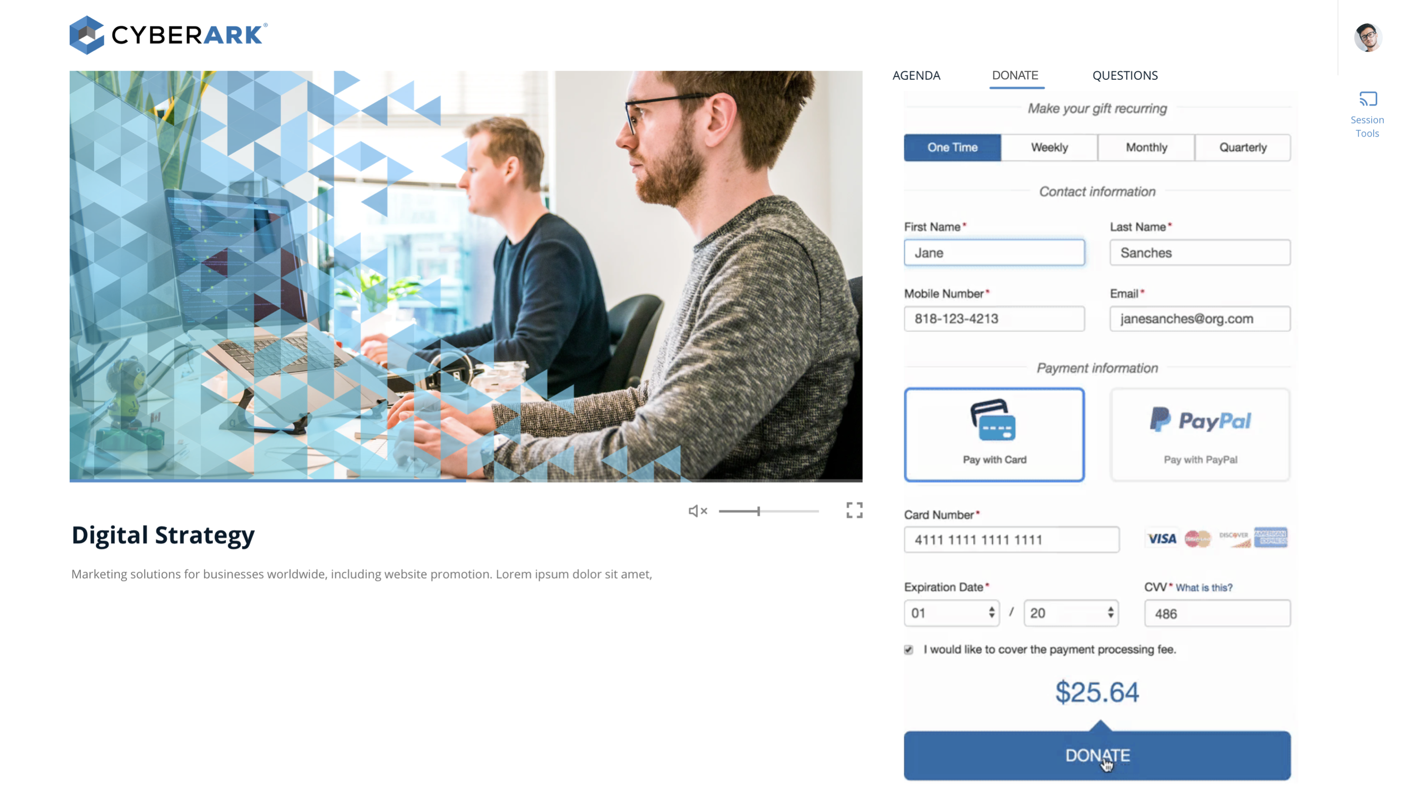 screenshot of BuzzCast