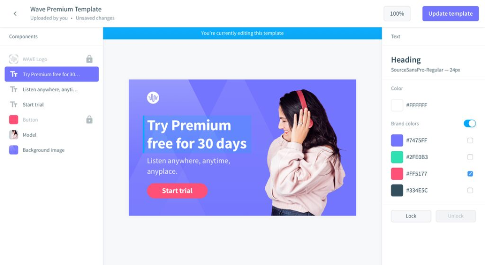 screenshot of Bynder