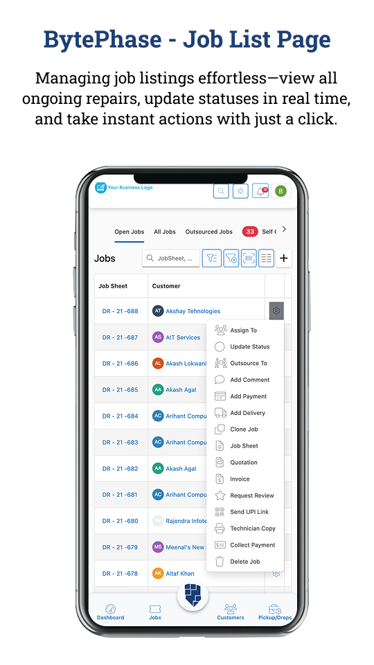 screenshot of BytePhase