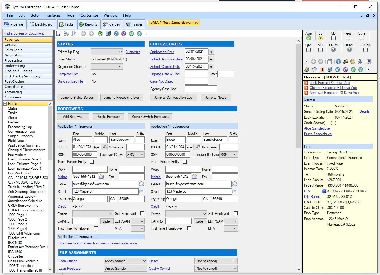 screenshot of BytePro