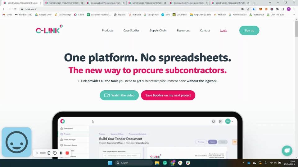 screenshot of C-Link