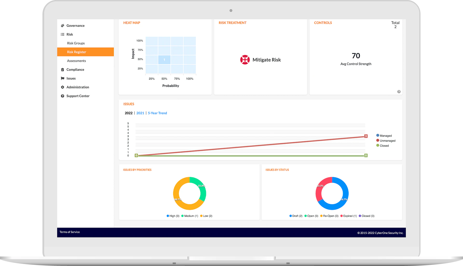 screenshot of C1Risk