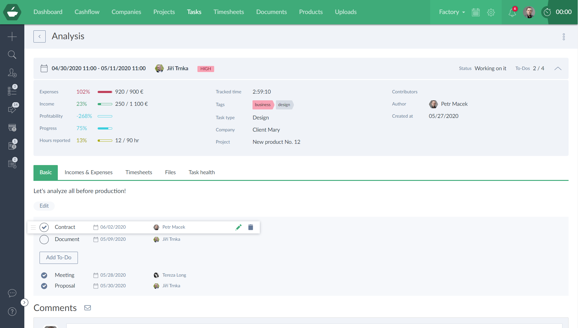 screenshot of CAFLOU